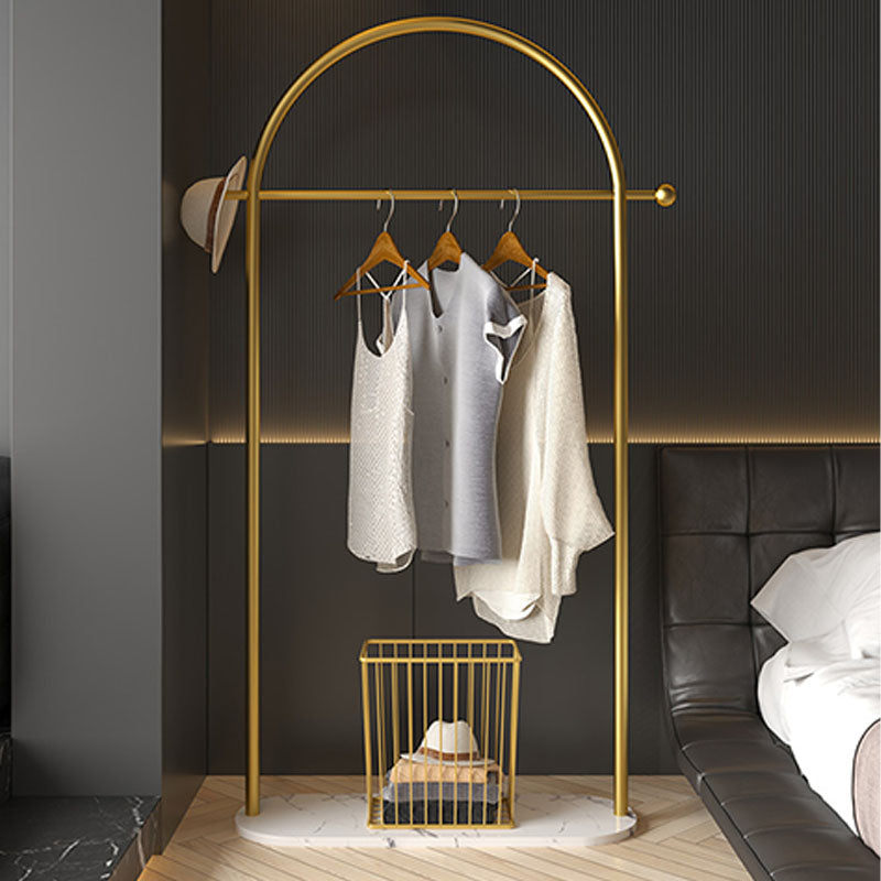 Kit de entrada de metal contemporáneo riel colgante y 2 ganchos colgador de abrigo
