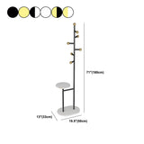 Contemporary Hall Tree Free Metal Coat Hooks Coat Rack with Storage Shelving Clearhalo 'Entry & Mudroom Furniture' 'furn' 'furn_hall_tree_coat_racks' 'Furniture' 'Hall Trees & Coat Racks' 'hall_tree_coat_racks' 6007707