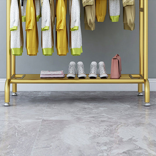 Moderner Metallschichtbügel 3 Hanging Rails und Unterlagerhalle Ständer