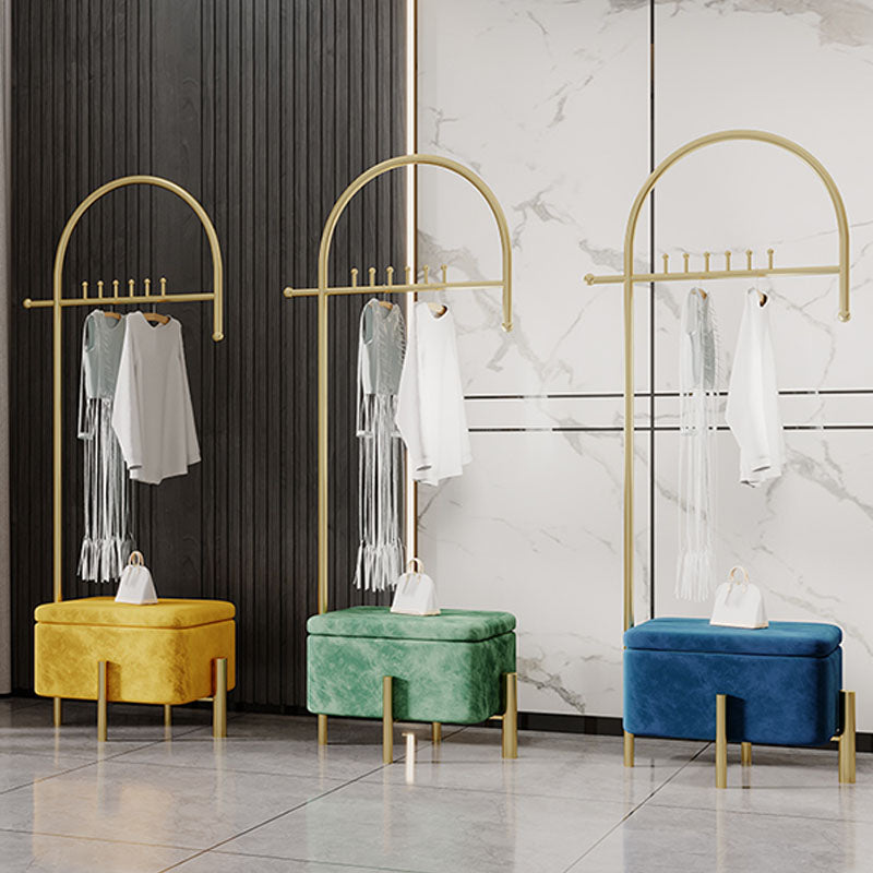 Rack de cintre de manteau moderne Rack de manteaux de manteau autoportant avec rangement