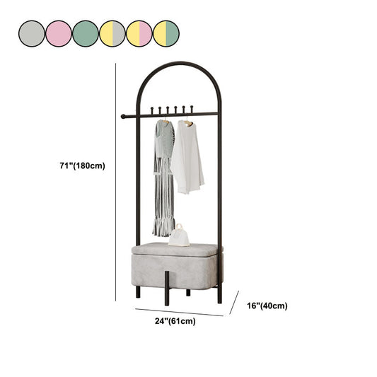 Moderner Kleiderbügel Rack Freiständige Kleiderhaken mit Lagerung Rack mit Lagerung
