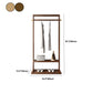 Rack de manteau traditionnel en bois massif en bois massif rack de conception avec étagères avec étagères