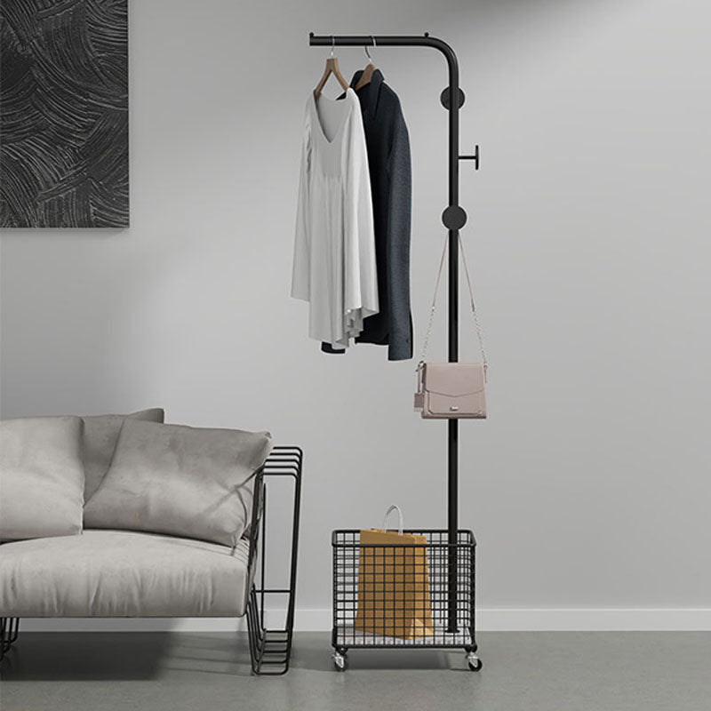 Modern Metal Hall Tree Hanging Rail Rail y 3 ganchos kit de entrada