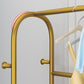 Rack de manteau de style glam métal étagères autoportantes.
