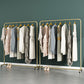 Industrial Style Coat Rack Metallic Free Standing Coat Rack with Sheave Clearhalo 'Entry & Mudroom Furniture' 'furn' 'furn_hall_tree_coat_racks' 'Furniture' 'Hall Trees & Coat Racks' 'hall_tree_coat_racks' 6008023