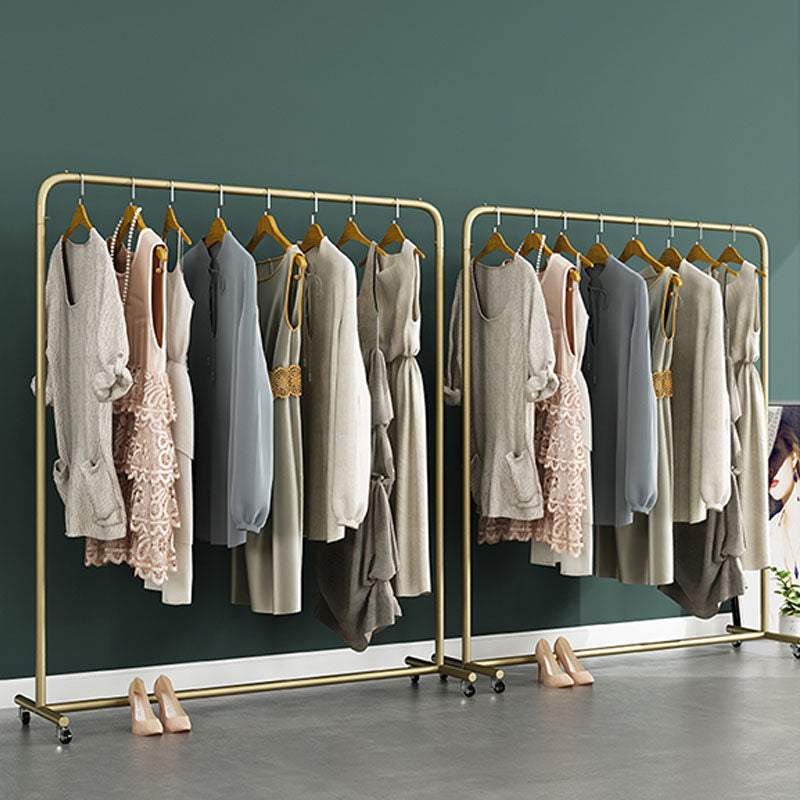 Industrial Style Coat Rack Metallic Free Standing Coat Rack with Sheave Clearhalo 'Entry & Mudroom Furniture' 'furn' 'furn_hall_tree_coat_racks' 'Furniture' 'Hall Trees & Coat Racks' 'hall_tree_coat_racks' 6008024