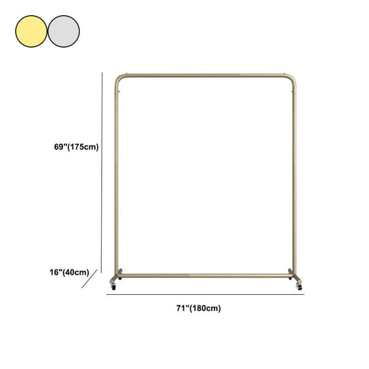 Industrial Style Coat Rack Metallic Free Standing Coat Rack with Sheave Clearhalo 'Entry & Mudroom Furniture' 'furn' 'furn_hall_tree_coat_racks' 'Furniture' 'Hall Trees & Coat Racks' 'hall_tree_coat_racks' 6008043