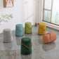 Upholstered Modern Pouf Ottoman Fabric Whole Colored Portable Round Ottoman Clearhalo 'furn' 'furn_ottomans_poufs' 'Furniture' 'Living Room Furniture' 'Ottomans & Poufs' 'ottomans_poufs' 6008089