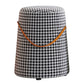 Upholstered Modern Pouf Ottoman Fabric Whole Colored Portable Round Ottoman Black 1 Piece Clearhalo 'furn' 'furn_ottomans_poufs' 'Furniture' 'Living Room Furniture' 'Ottomans & Poufs' 'ottomans_poufs' 6008090