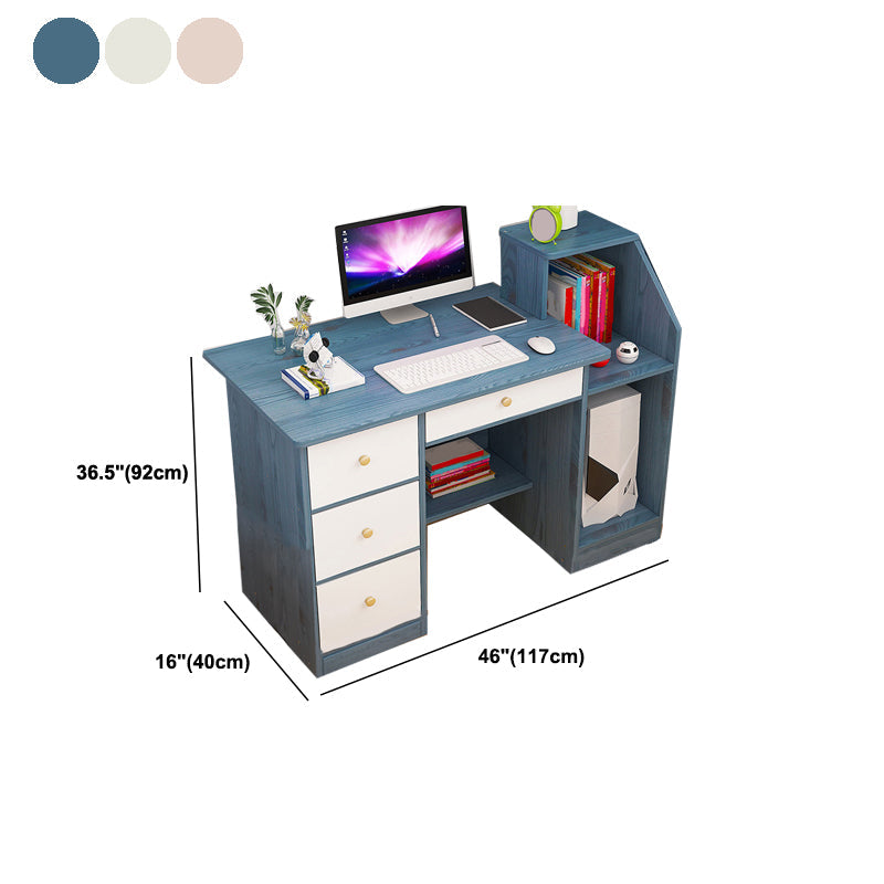 Bureau en bois contemporain Credenza Home Rectangular Home Writing Desk