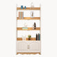 Modern Engineered Wood Bookshelf Etagere Open Shelf Vertical Bookcase 23.6"L x 11.8"W x 71.7"H 2 Clearhalo 'Bookcases' 'furn' 'furn_bookcases' 'Furniture' 'Office Furniture' 6008159