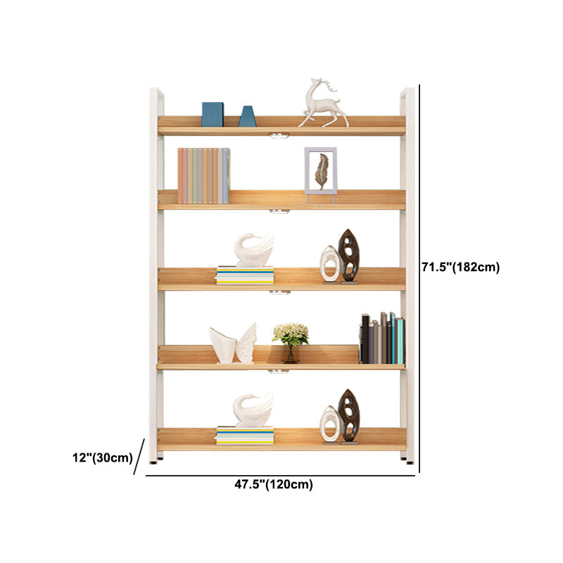 Modern Engineered Wood Bookshelf Etagere Open Shelf Vertical Bookcase Clearhalo 'Bookcases' 'furn' 'furn_bookcases' 'Furniture' 'Office Furniture' 6008186