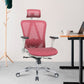 Contemporary Arm Chair Adjustable Arms Tilt Mechanism Pillow Included Office Chair Pink 1 Piece Clearhalo 'furn' 'furn_office_chair' 'Furniture' 'Office Chairs' 'Office Furniture' 'office_chair' 6008189