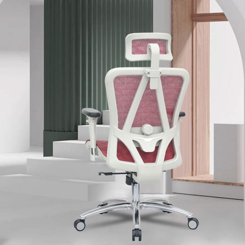 Contemporary Arm Chair Adjustable Arms Tilt Mechanism Pillow Included Office Chair Clearhalo 'furn' 'furn_office_chair' 'Furniture' 'Office Chairs' 'Office Furniture' 'office_chair' 6008190