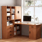 Bureau en bois contemporain Credenza bureau rectangulaire avec étagère avec étagère