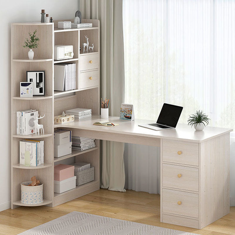 Bureau en bois contemporain Credenza bureau rectangulaire avec étagère avec étagère