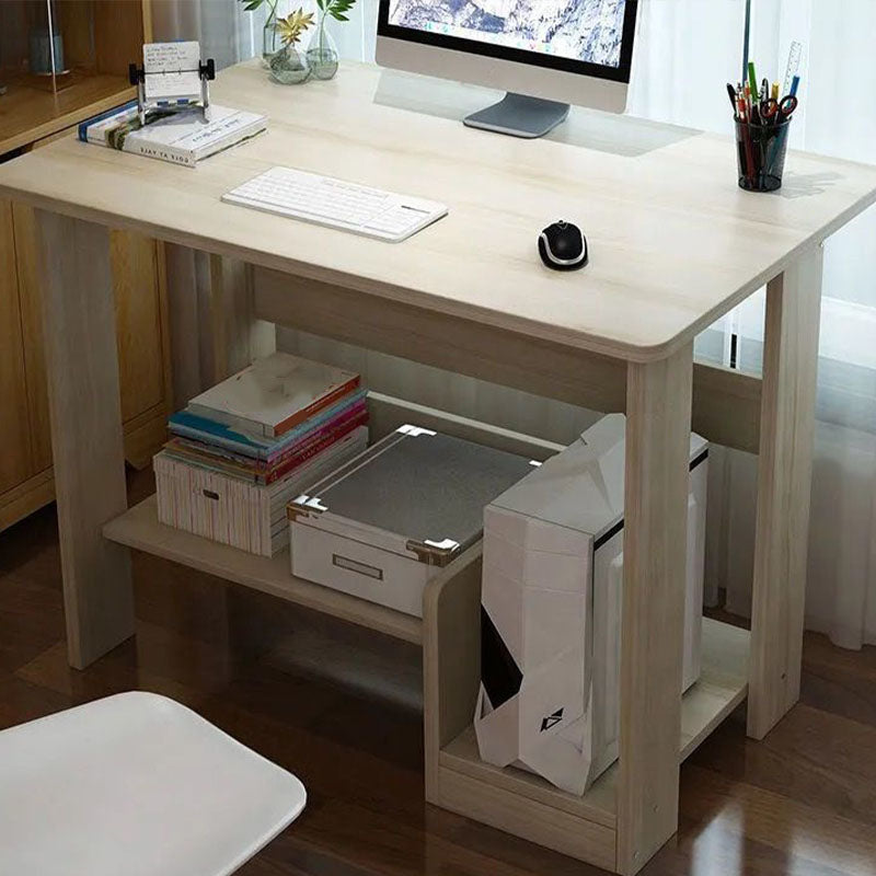 Bureau en bois contemporain Credenza bureau rectangulaire avec étagère avec étagère