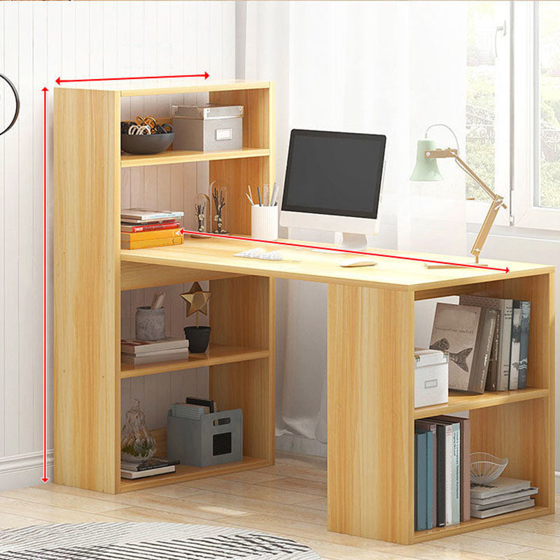 Bureau en bois contemporain Credenza bureau rectangulaire avec étagère avec étagère