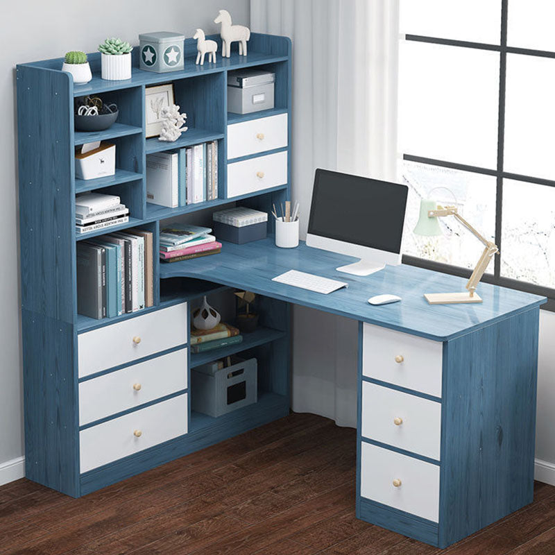 Bureau en bois contemporain Credenza bureau rectangulaire avec étagère avec étagère