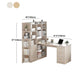 Bureau en bois contemporain Credenza bureau rectangulaire avec étagère avec étagère