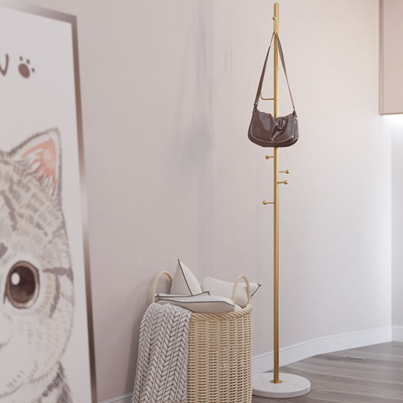 Modern Hall Tree Free Standing Metal Coat Rack With Coat Hooks Clearhalo 'Entry & Mudroom Furniture' 'furn' 'furn_hall_tree_coat_racks' 'Furniture' 'Hall Trees & Coat Racks' 'hall_tree_coat_racks' 6008311