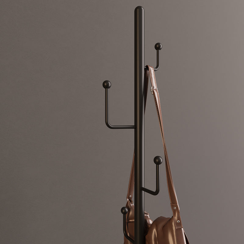 Modern Hall Tree Free Standing Metal Coat Rack With Coat Hooks Clearhalo 'Entry & Mudroom Furniture' 'furn' 'furn_hall_tree_coat_racks' 'Furniture' 'Hall Trees & Coat Racks' 'hall_tree_coat_racks' 6008315