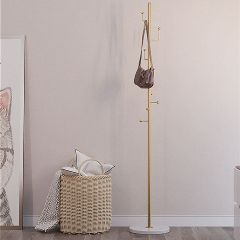 Modern Hall Tree Free Standing Metal Coat Rack With Coat Hooks Clearhalo 'Entry & Mudroom Furniture' 'furn' 'furn_hall_tree_coat_racks' 'Furniture' 'Hall Trees & Coat Racks' 'hall_tree_coat_racks' 6008320