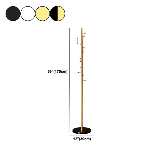 Modern Hall Tree Free Standing Metal Coat Rack With Coat Hooks Clearhalo 'Entry & Mudroom Furniture' 'furn' 'furn_hall_tree_coat_racks' 'Furniture' 'Hall Trees & Coat Racks' 'hall_tree_coat_racks' 6008325