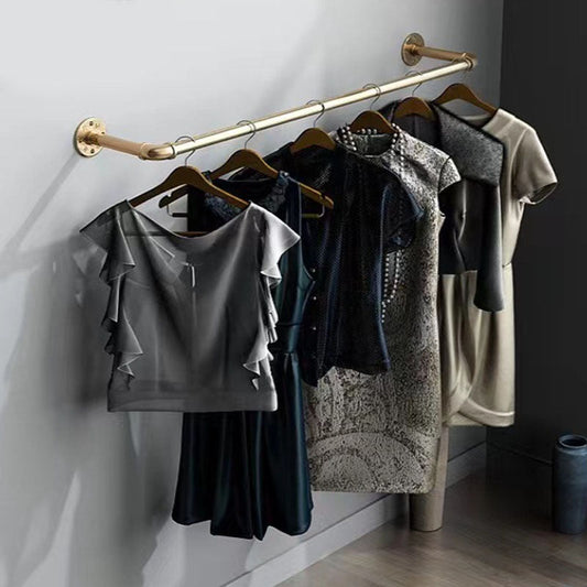 Industrial Coat Rack Irregular Shape Wall-Mounted Hanging Rail Entryway Kit Clearhalo 'Entry & Mudroom Furniture' 'furn' 'furn_hall_tree_coat_racks' 'Furniture' 'Hall Trees & Coat Racks' 'hall_tree_coat_racks' 6008351