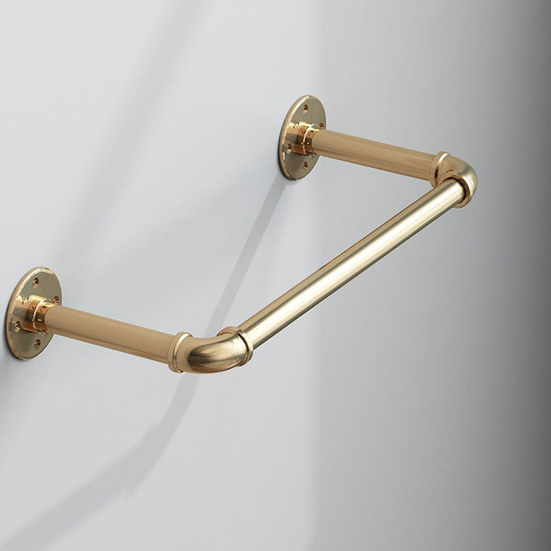 Industrial Coat Rack Irregular Shape Wall-Mounted Hanging Rail Entryway Kit Gold Circline 1 Piece Clearhalo 'Entry & Mudroom Furniture' 'furn' 'furn_hall_tree_coat_racks' 'Furniture' 'Hall Trees & Coat Racks' 'hall_tree_coat_racks' 6008355