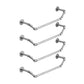Industrial Coat Rack Irregular Shape Wall-Mounted Hanging Rail Entryway Kit Silver Curve 4 Piece Set Clearhalo 'Entry & Mudroom Furniture' 'furn' 'furn_hall_tree_coat_racks' 'Furniture' 'Hall Trees & Coat Racks' 'hall_tree_coat_racks' 6008393