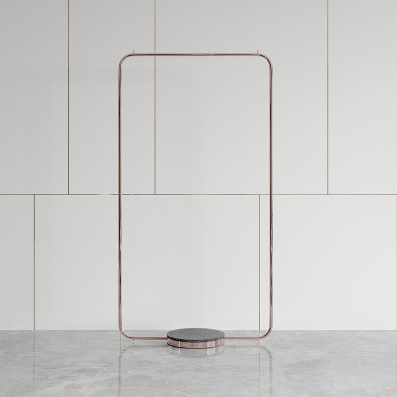 Leisure Metal Hall Tree Solid Color Stainless Steel Coat Rack 31"L x 16"W x 59"H Pink Black Clearhalo 'Entry & Mudroom Furniture' 'furn' 'furn_hall_tree_coat_racks' 'Furniture' 'Hall Trees & Coat Racks' 'hall_tree_coat_racks' 6008637