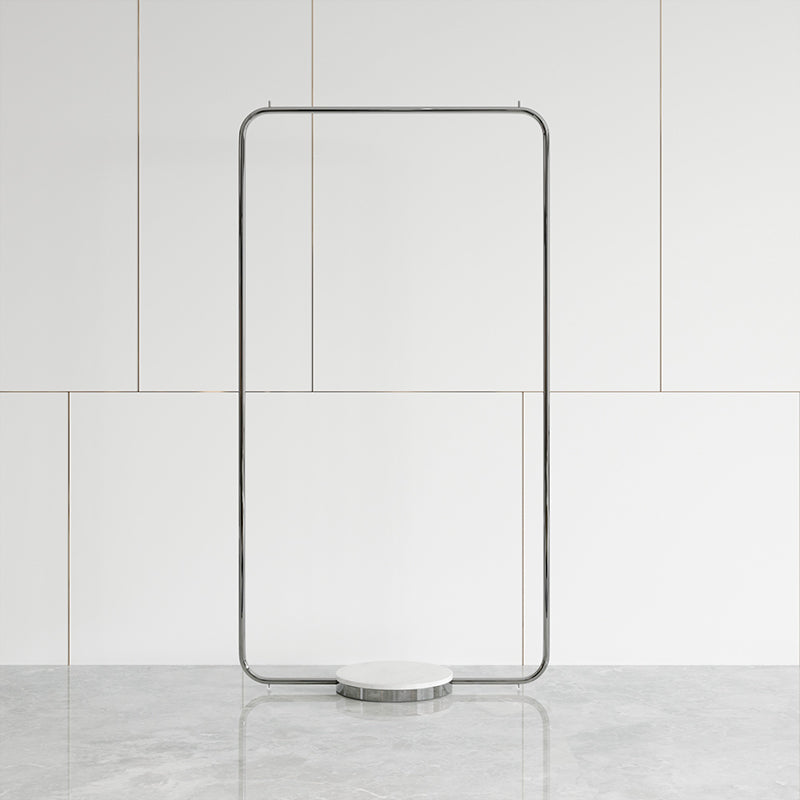 Leisure Metal Hall Tree Solid Color Stainless Steel Coat Rack 31"L x 16"W x 59"H Black White Clearhalo 'Entry & Mudroom Furniture' 'furn' 'furn_hall_tree_coat_racks' 'Furniture' 'Hall Trees & Coat Racks' 'hall_tree_coat_racks' 6008639