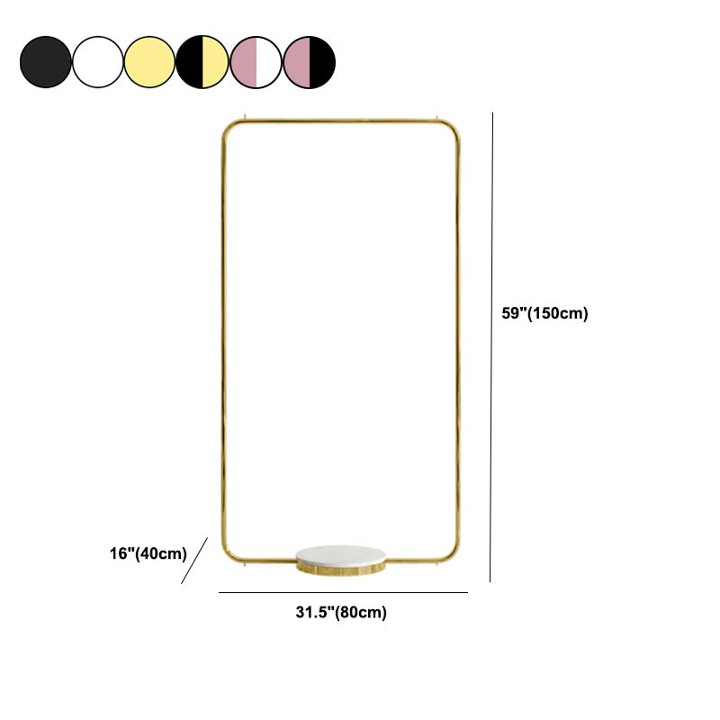 Leisure Metal Hall Tree Solid Color Stainless Steel Coat Rack Clearhalo 'Entry & Mudroom Furniture' 'furn' 'furn_hall_tree_coat_racks' 'Furniture' 'Hall Trees & Coat Racks' 'hall_tree_coat_racks' 6008654