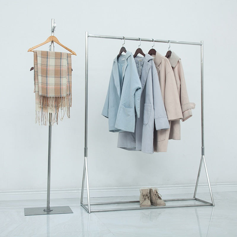 Industriële stijl kleerhanger vrijstaand roestvrijstalen kaprek