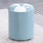Blue Modern Pouf Faux Leather Stain Resistant Round Pouf for Drawing Room Blue 1 Piece Clearhalo 'furn' 'furn_ottomans_poufs' 'Furniture' 'Living Room Furniture' 'Ottomans & Poufs' 'ottomans_poufs' 6008774