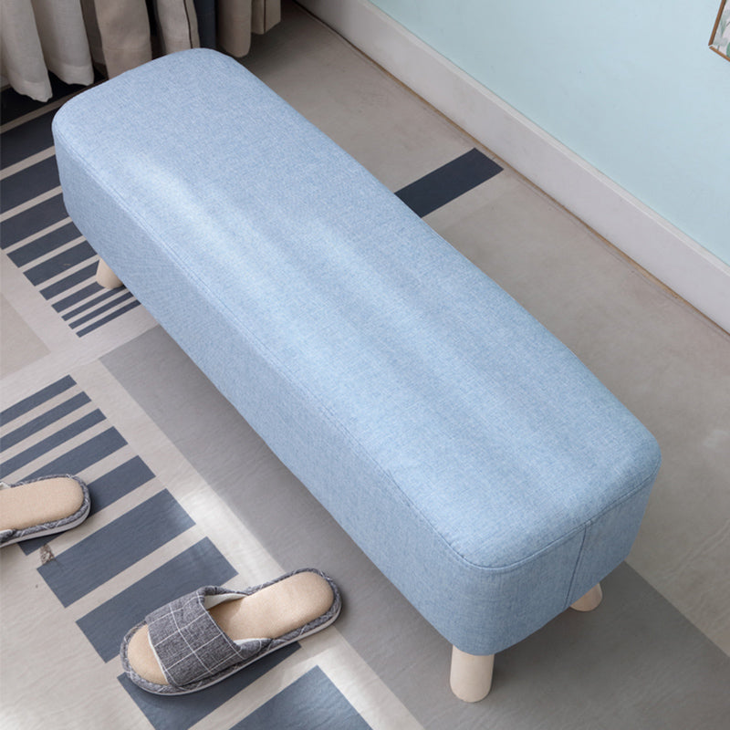 Pure Color Ottoman Linen Blend Rectangle Fade Resistant Standard Ottoman Clearhalo 'furn' 'furn_ottomans_poufs' 'Furniture' 'Living Room Furniture' 'Ottomans & Poufs' 'ottomans_poufs' 6008812