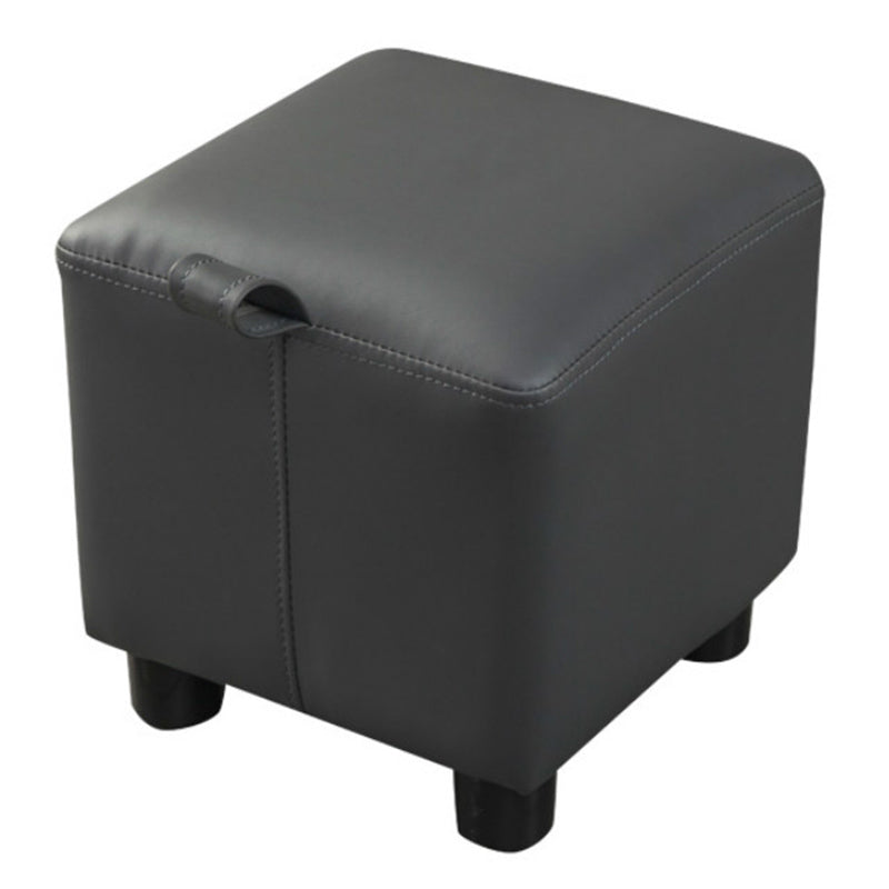 Standard quadrato in pelle standard moderna arancione per soggiorno