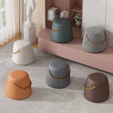 Portable Pouf Pure Color Cylinder Shape Modern Fabric Stain Resistant Pouf Ottoman Clearhalo 'furn' 'furn_ottomans_poufs' 'Furniture' 'Living Room Furniture' 'Ottomans & Poufs' 'ottomans_poufs' 6008903