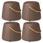 Portable Pouf Pure Color Cylinder Shape Modern Fabric Stain Resistant Pouf Ottoman Coffee 4 Piece Set Clearhalo 'furn' 'furn_ottomans_poufs' 'Furniture' 'Living Room Furniture' 'Ottomans & Poufs' 'ottomans_poufs' 6008927