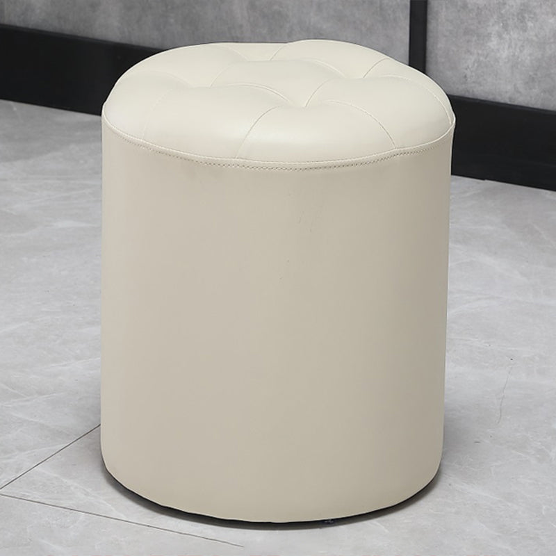 Moderne pouf osmanische echte Lederpolsterte Tufted Fleckenresistente, farbene Osmanische Ottomane