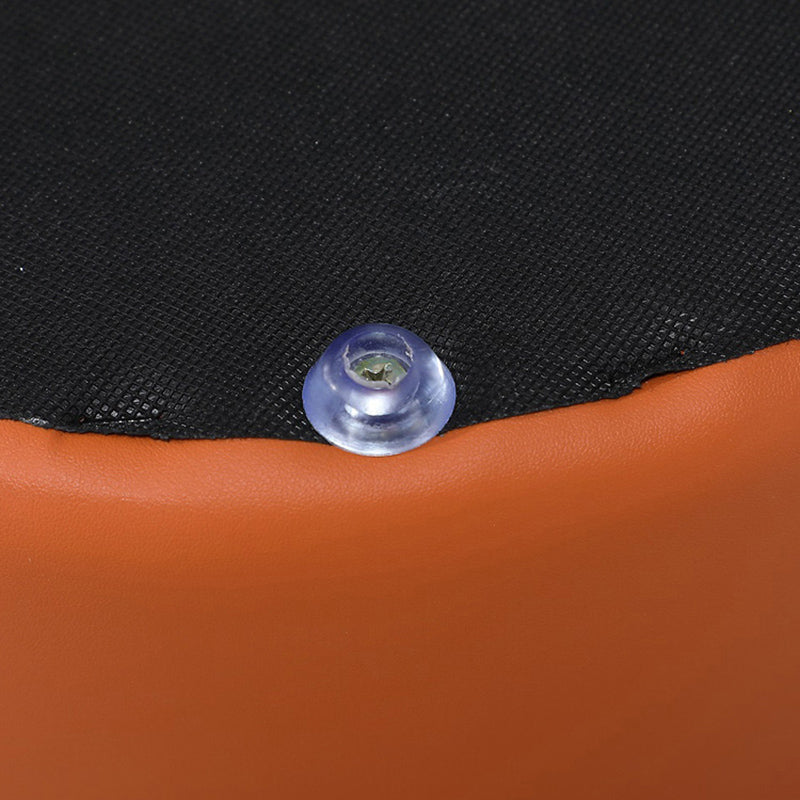 Moderna otomana otomana de cuero tapizado de cuero con mechones sólidos resistentes a la mancha sólida otomana