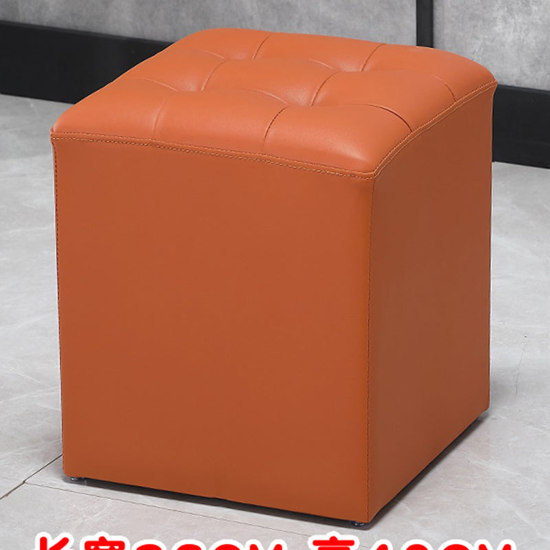 Moderne pouf osmanische echte Lederpolsterte Tufted Fleckenresistente, farbene Osmanische Ottomane