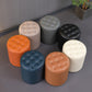 Contemporary Pouf Ottoman Genuine Leather Upholstered Tufted Solid Color Ottoman Clearhalo 'furn' 'furn_ottomans_poufs' 'Furniture' 'Living Room Furniture' 'Ottomans & Poufs' 'ottomans_poufs' 6009069