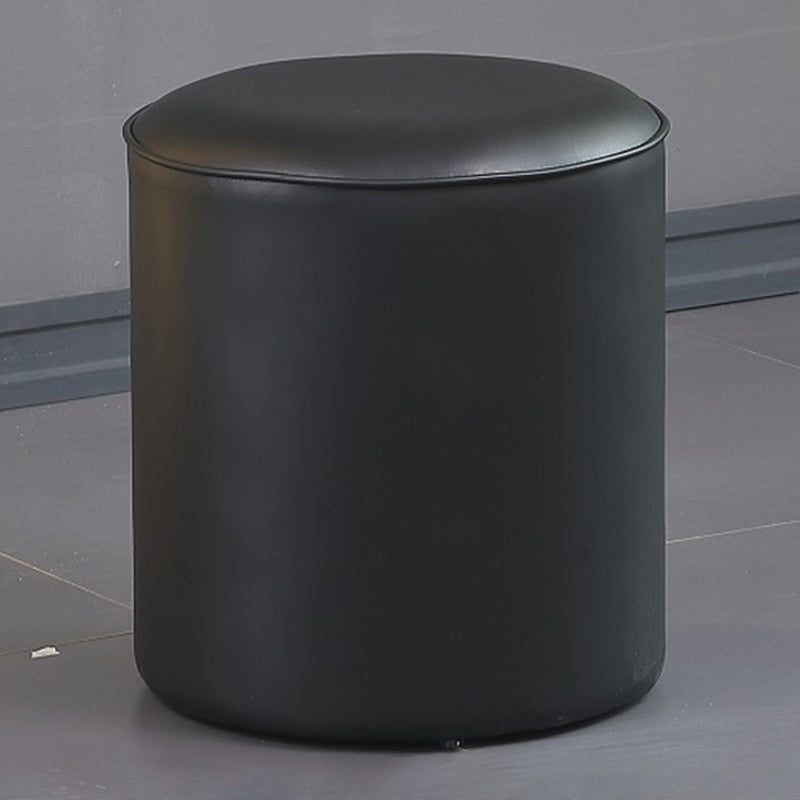 Pouf pouf contemporain Ottoman authentique en cuir rembourré de couleur solide ottoman