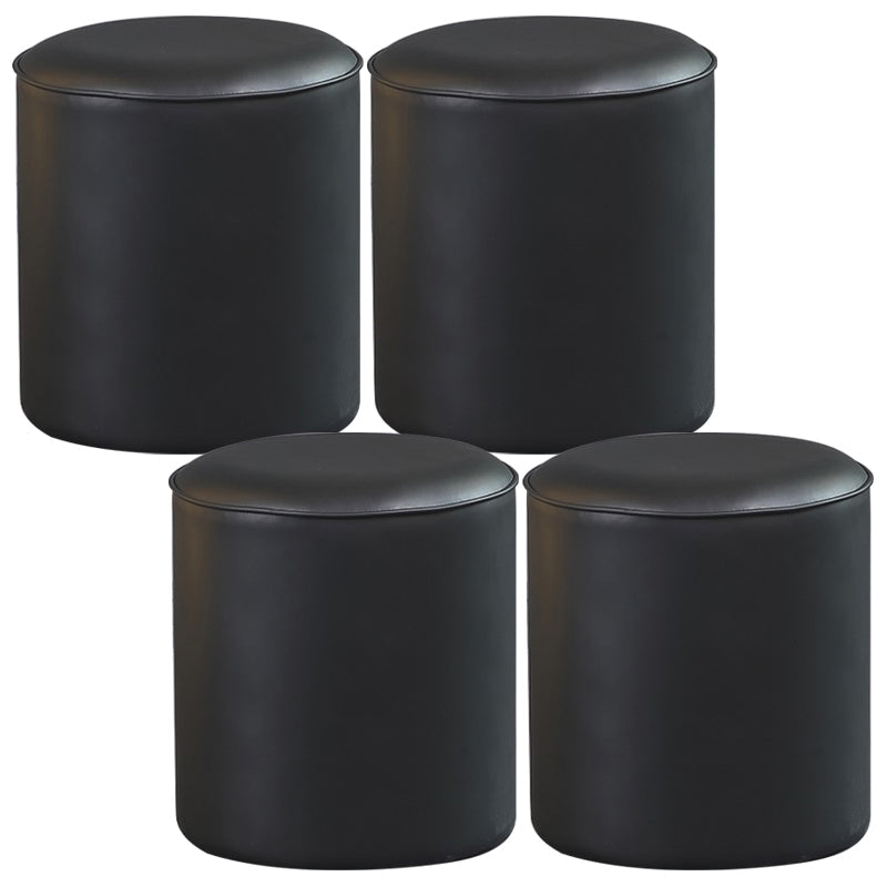 POUF OTTOMANO DE POUF OTTOMANO Color sólido de cuero sólido Otomano