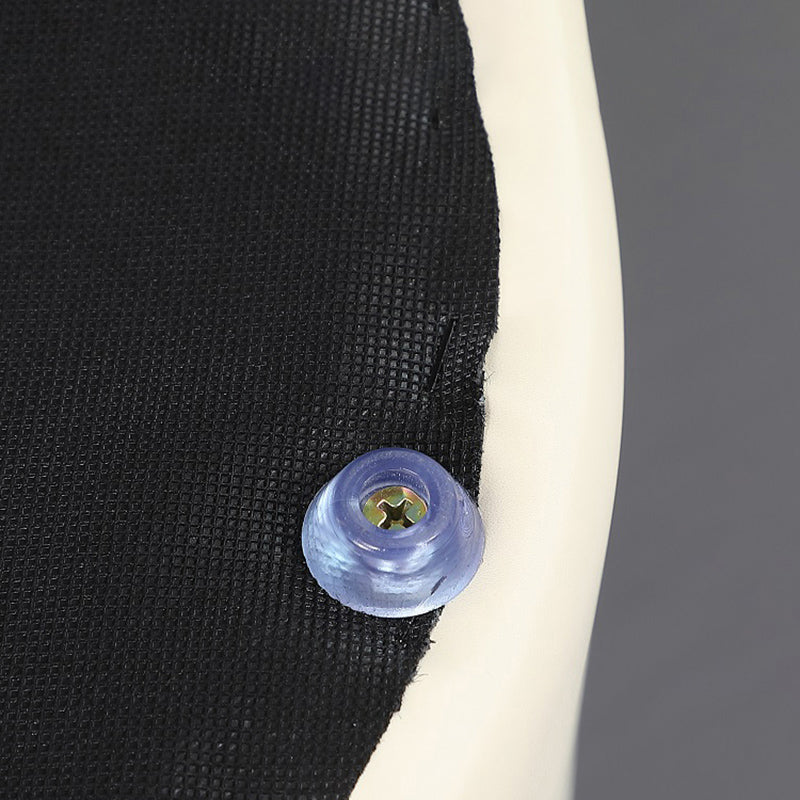 Hedendaagse Pouf Ottoman Echt lederen gestoffeerde Solid Color Ottoman