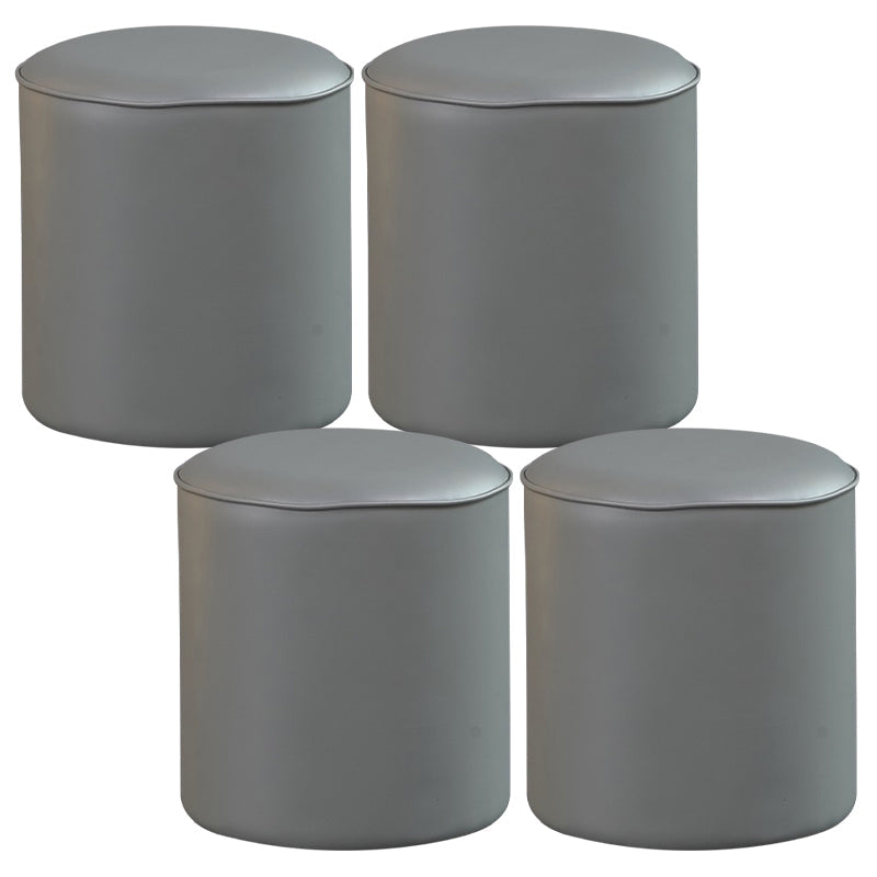 POUF OTTOMANO DE POUF OTTOMANO Color sólido de cuero sólido Otomano