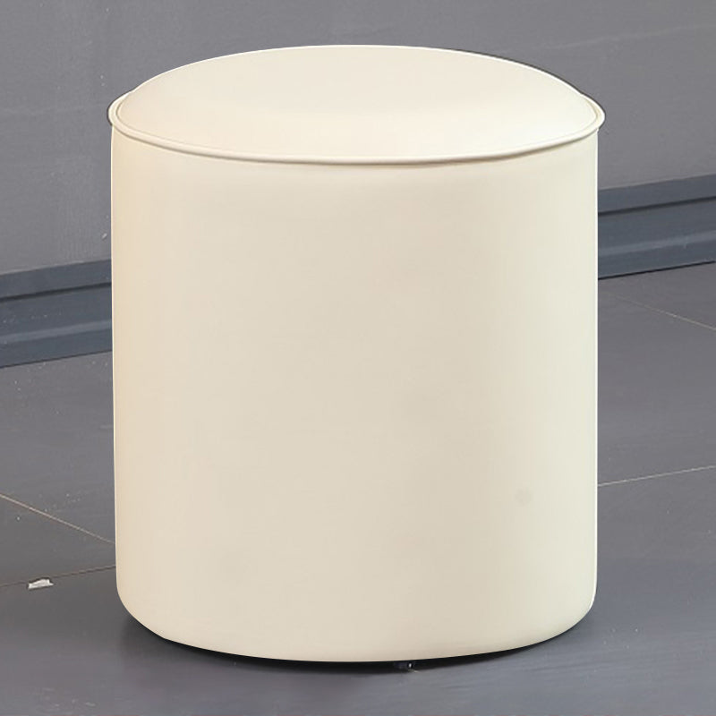 Pouf pouf contemporain Ottoman authentique en cuir rembourré de couleur solide ottoman