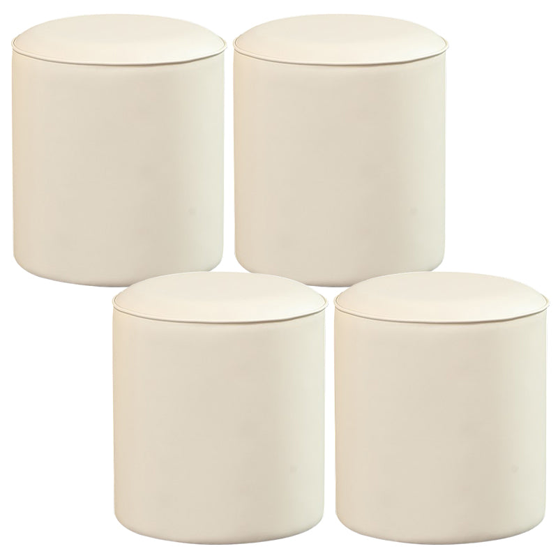 POUF OTTOMANO DE POUF OTTOMANO Color sólido de cuero sólido Otomano